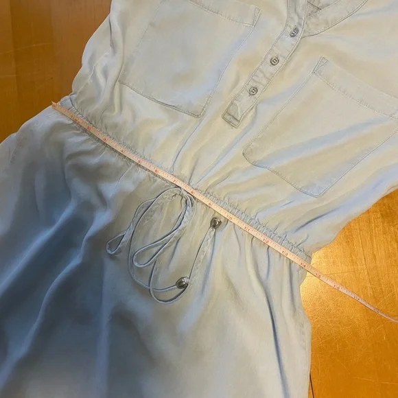 Alya Light blue Midi Dress Size Medium - Picture 12 of 12